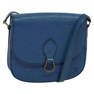 LOUIS VUITTON Epi Saint Cloud GM Shoulder Bag Toledo Blue M52195